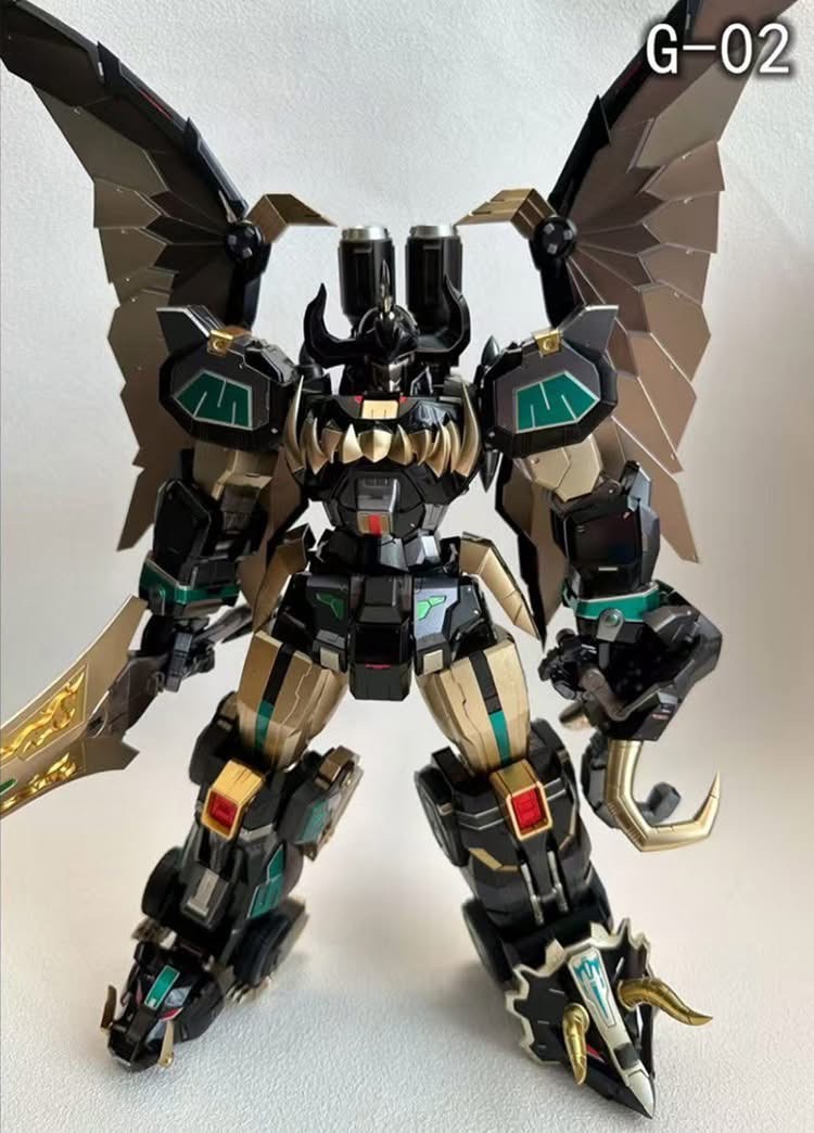 Pre-order : Beast King Model G-02 Dino Megazord Black Edition Diecast Model
