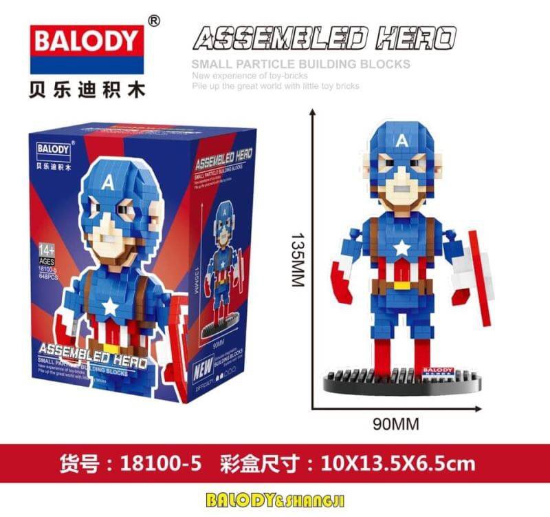 Balody 18100 1-8 Super Heroes