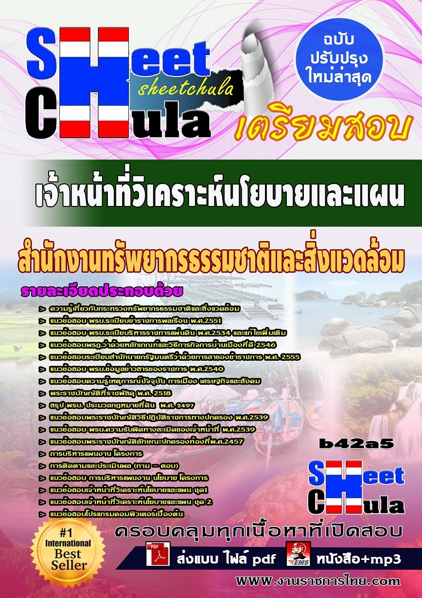 b42a5 - เจ้าหน้าที่วิเคราะห์นโยบายและแผน สำนักงานทรัพยากรธรรมชาติและสิ่งแวดล้อม