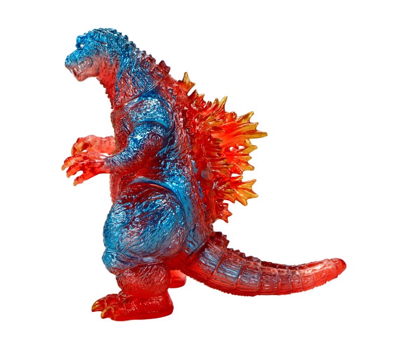 Godzilla - CCP Middle Size Series Godzilla EX Vol.5 Godzilla (2001) Retro Red Clear Ver. Soft vinyl by CCP (Lot JP)