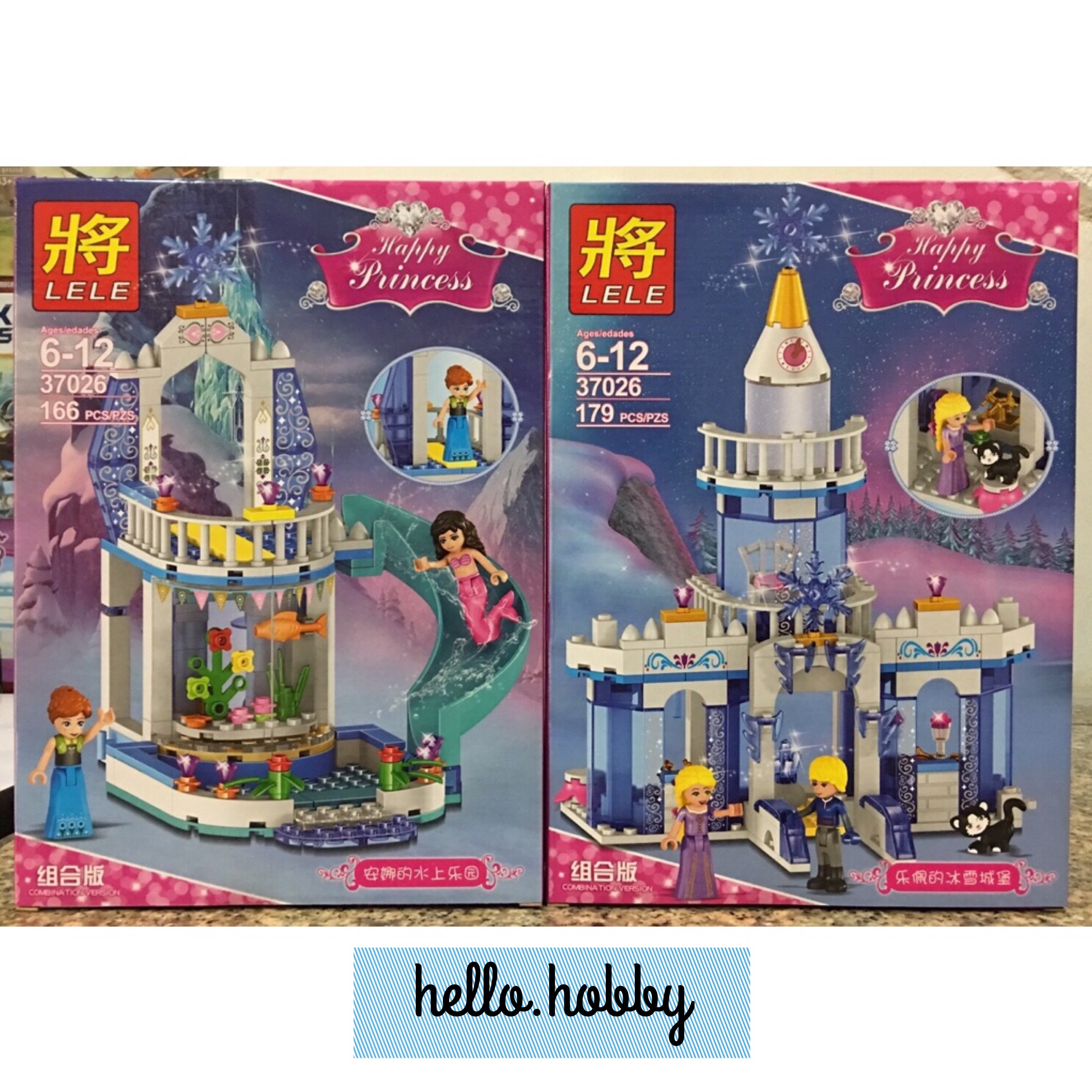 Lele 37026 Happy Princess Frozen Twin Castles 345pcs