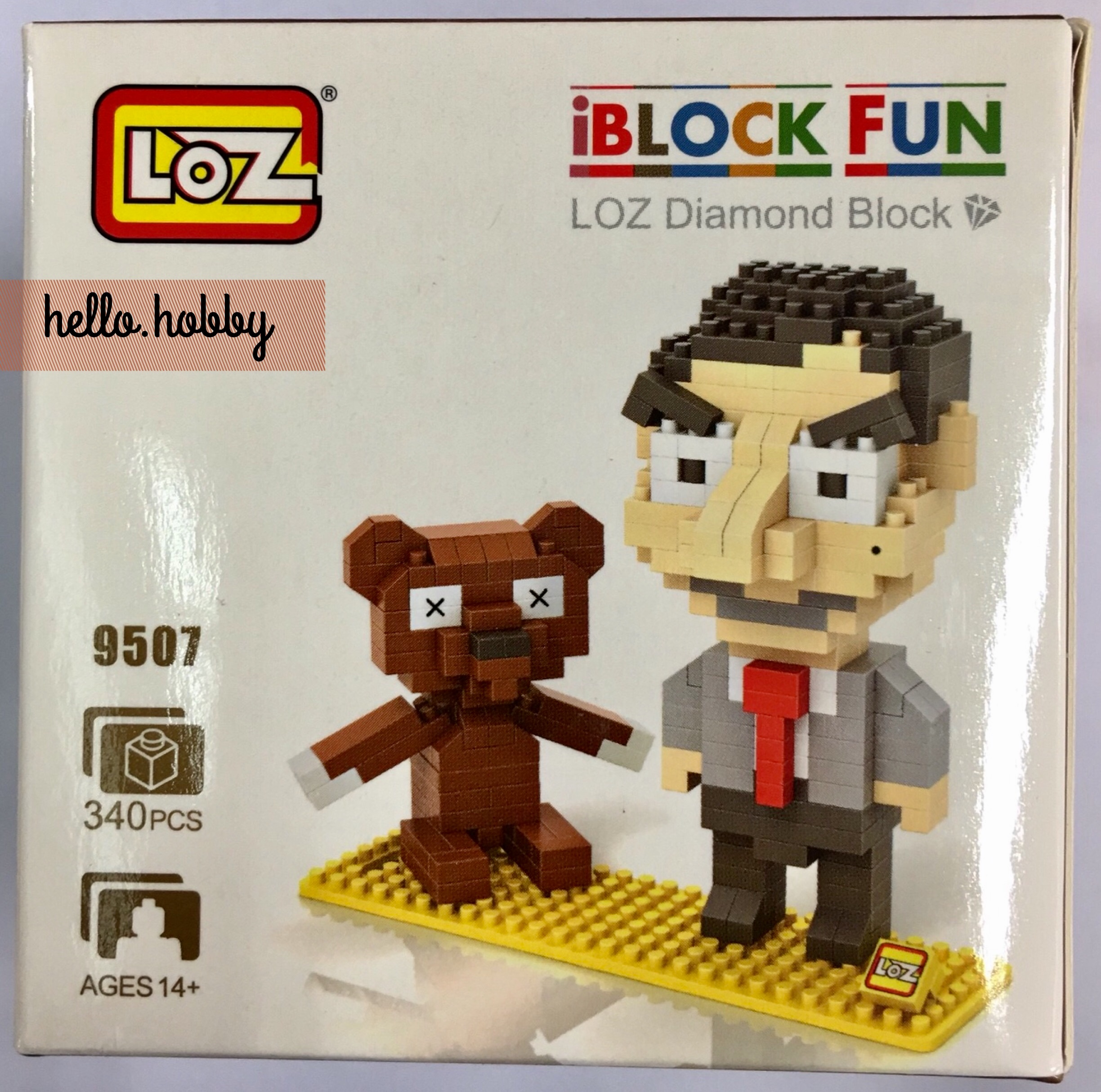 LOZ 9507 Mr.Bean & Teddy 340pcs