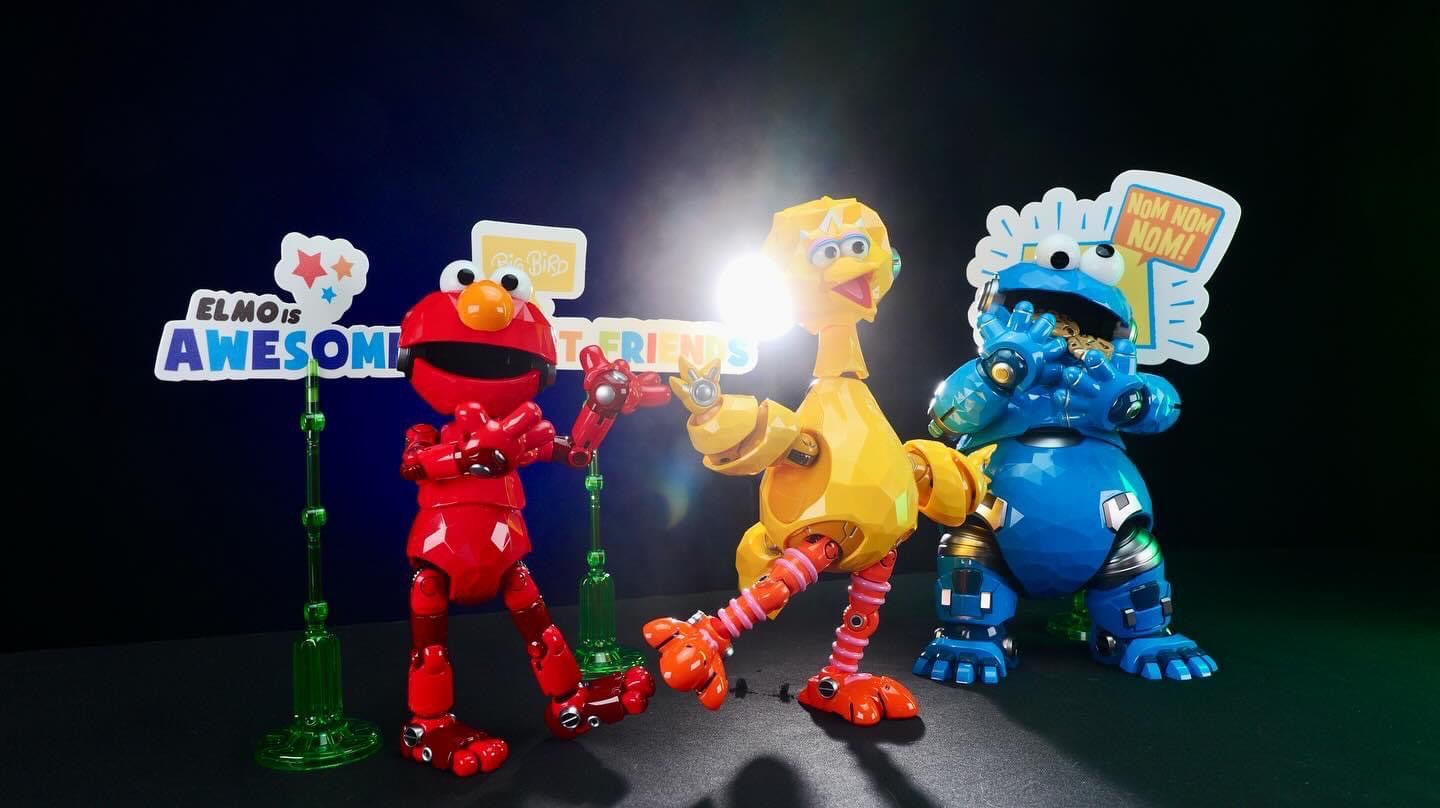 หุ่นยนต์ CARBOTIX - Sesame Street DX Ver. (Set of 3 : Elmo & Cookie Monster & Big Bird) by Blitzway (มีกล่องน้ำตาล)