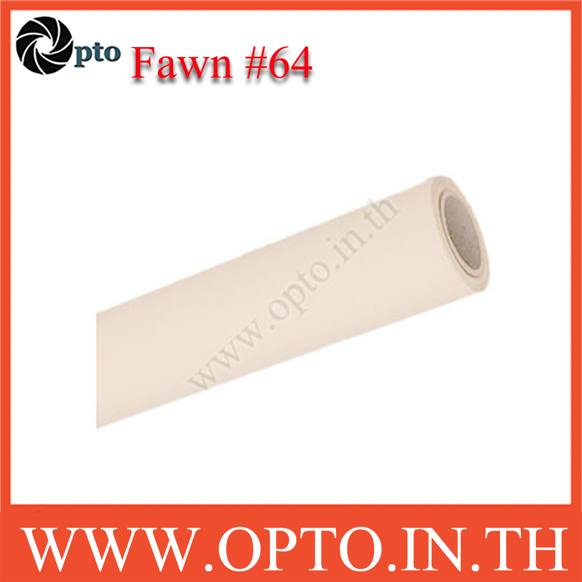 Fawn Paper Background Backdrop 2.72x11m. for Chromakey ฉากกระดาษสีครีม Seamless Paper(No64)