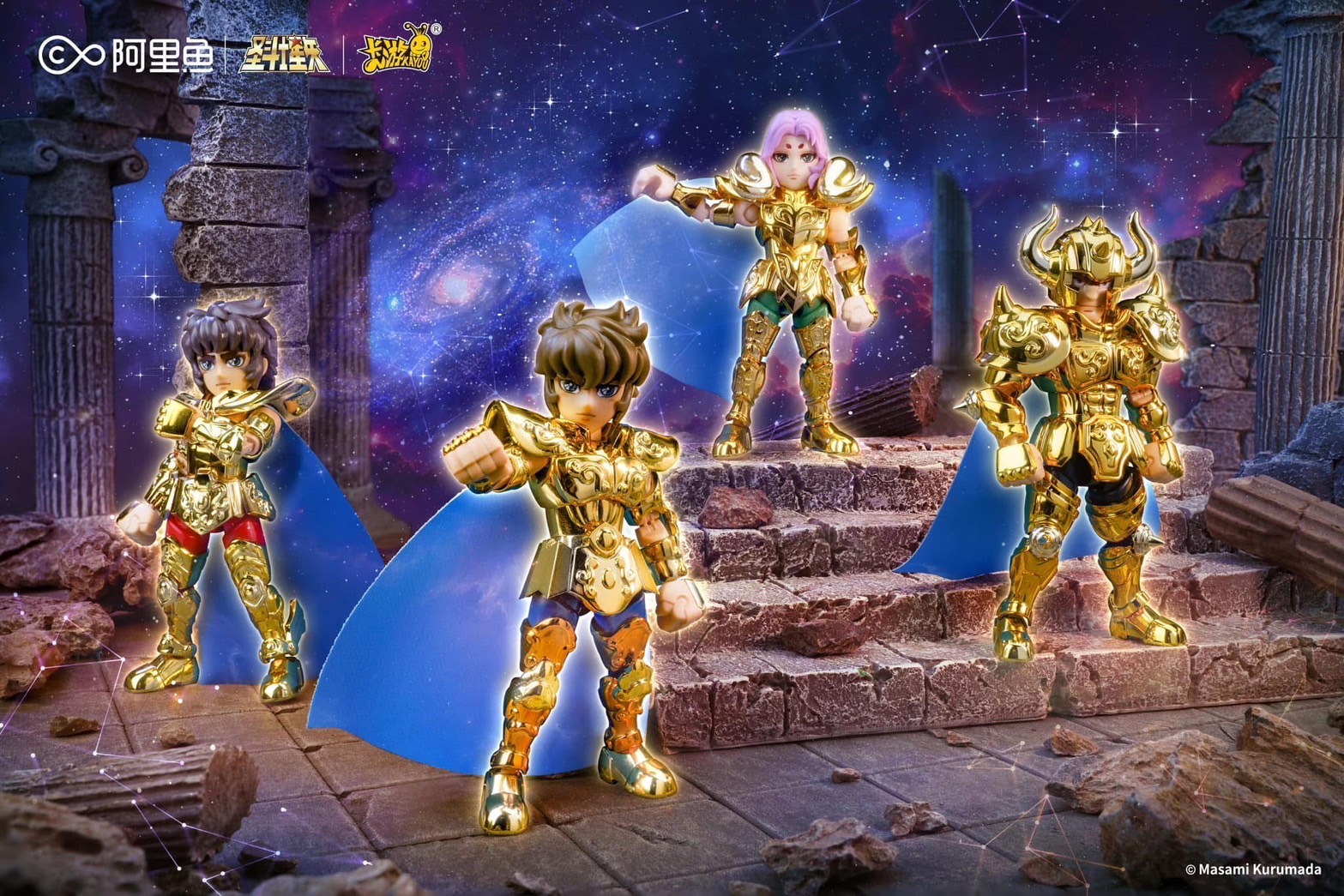 Pre-order : Saint Seiya Legend of Sanctuary Vol.1 Series Plastic Model Kit Blind Box (Set of 6) by Kayou