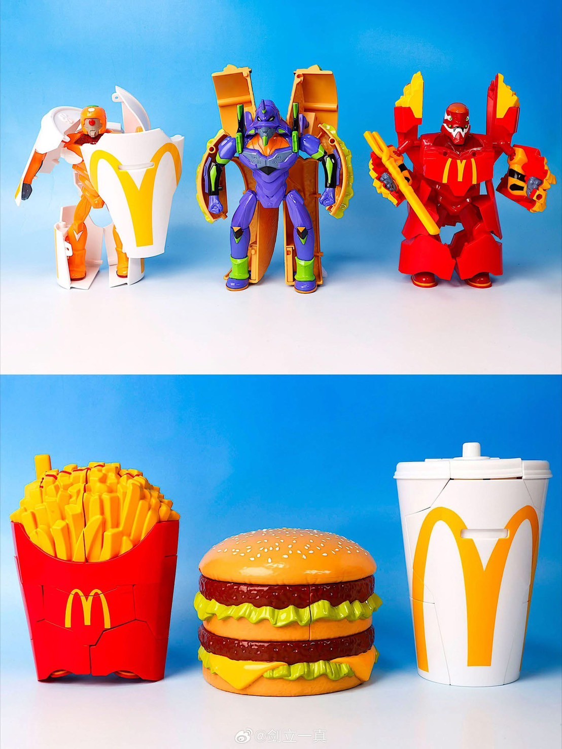 ฟิกเกอร์ *Limited Campaign* McDonald‘s Evangelion Value Set by McDonald’s Japan x Neon Genesis Evangelion (Lot JP)
