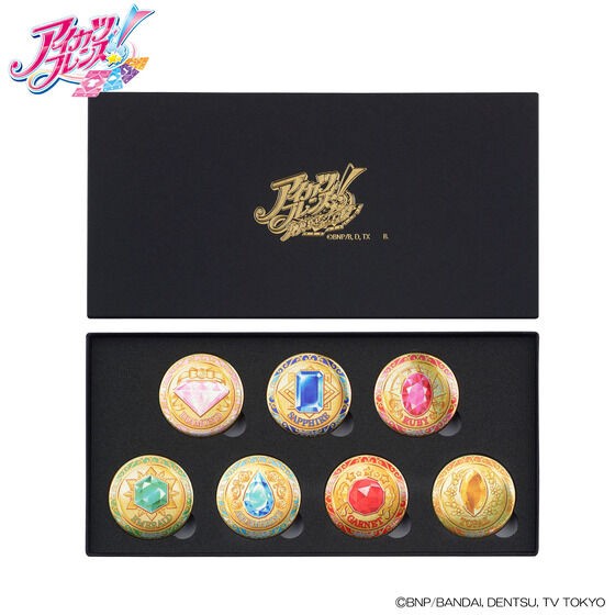 PRE-ORDER : Aikatsu Friends! Jewel Tin Badge Complete Set 2023 Reprint