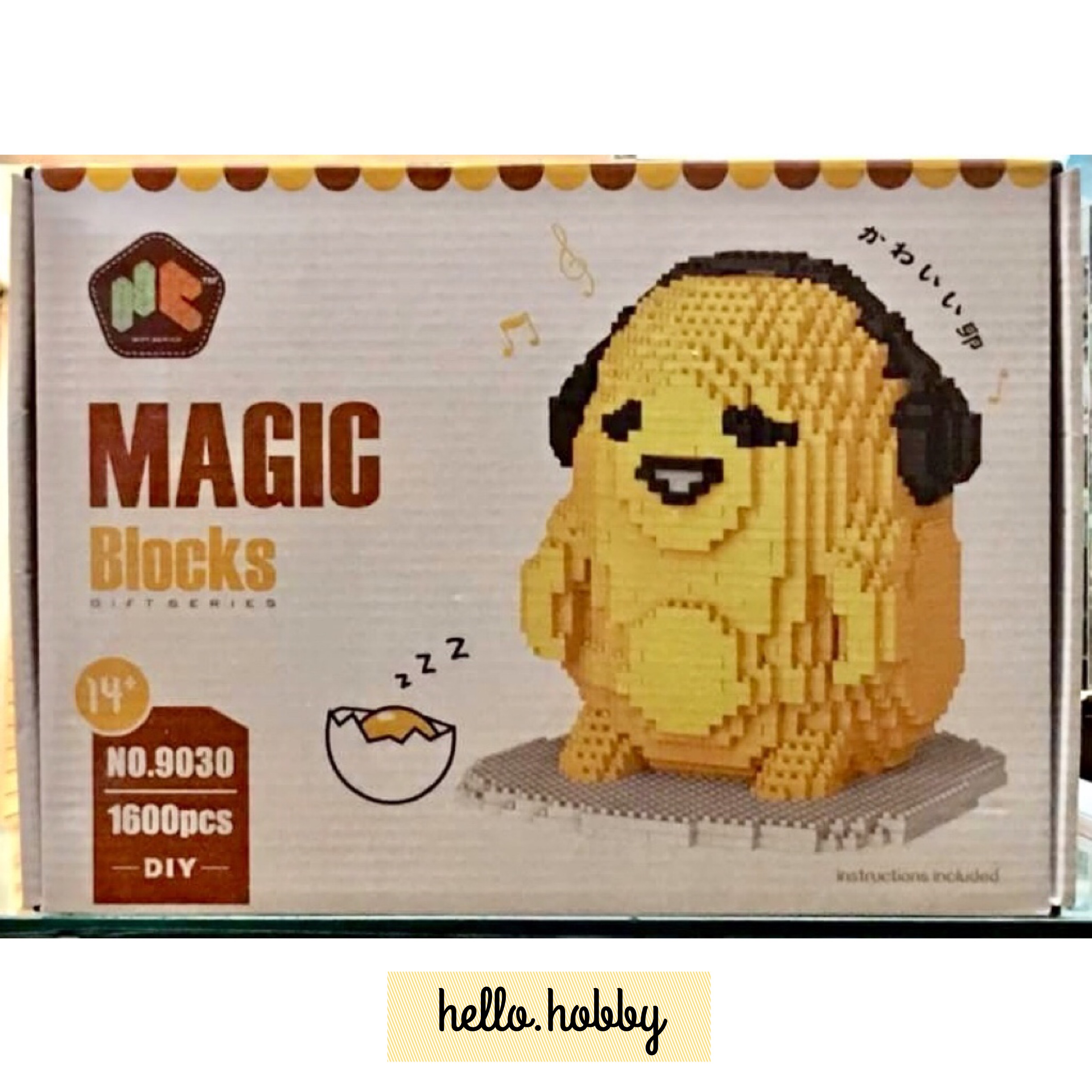 HC Magic 9030 Gudetama wears earphone 1600pcs