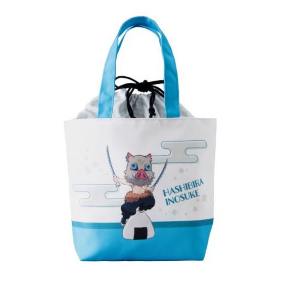 PRE-ORDER : Kimetsu no Yaiba Slightly Nokkari Mini Character Drawstring Tote Bag