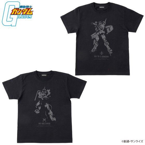 PRE-ORDER :Mobile Suit Gundam BLACK Series T-shirt