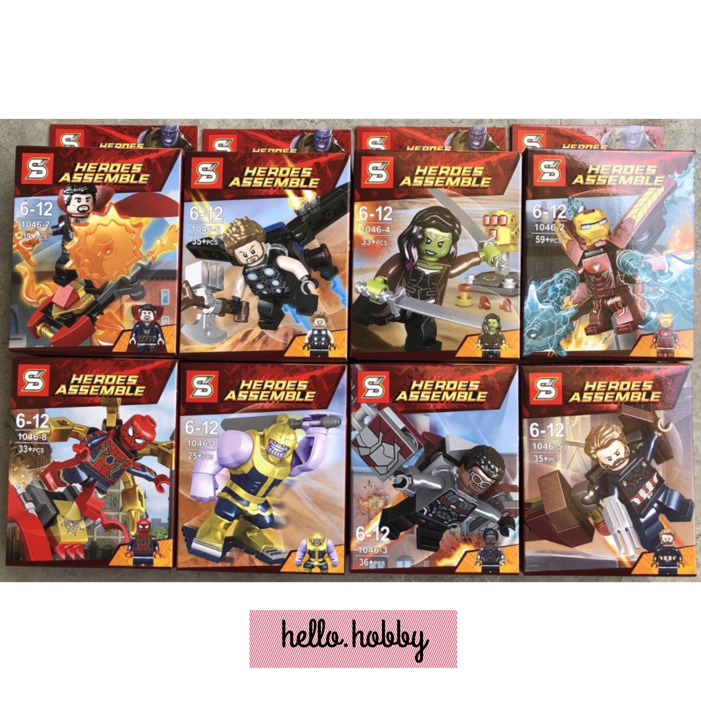 SY 1046 1-8 Super Heroes