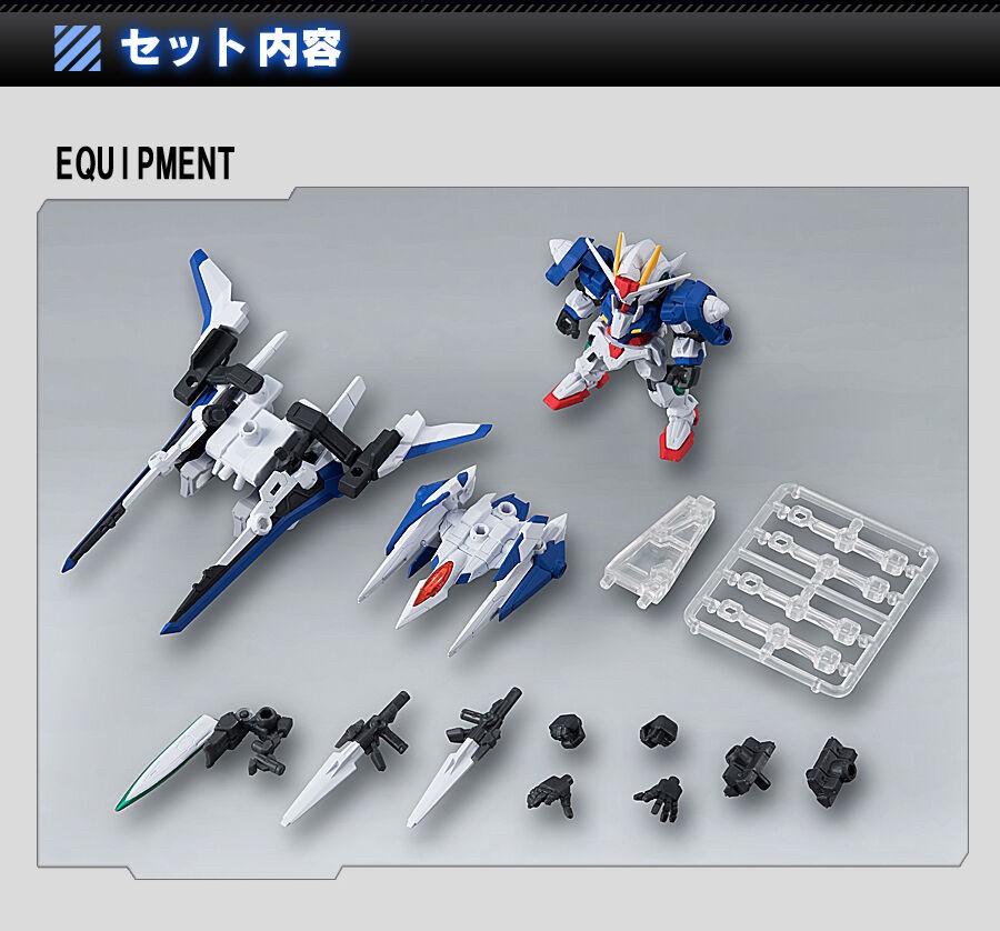 PRE-ORDER : MOBILE SUIT ENSEMBLE EX06B 00 Gundam & XN Riser Set (Reproduct)