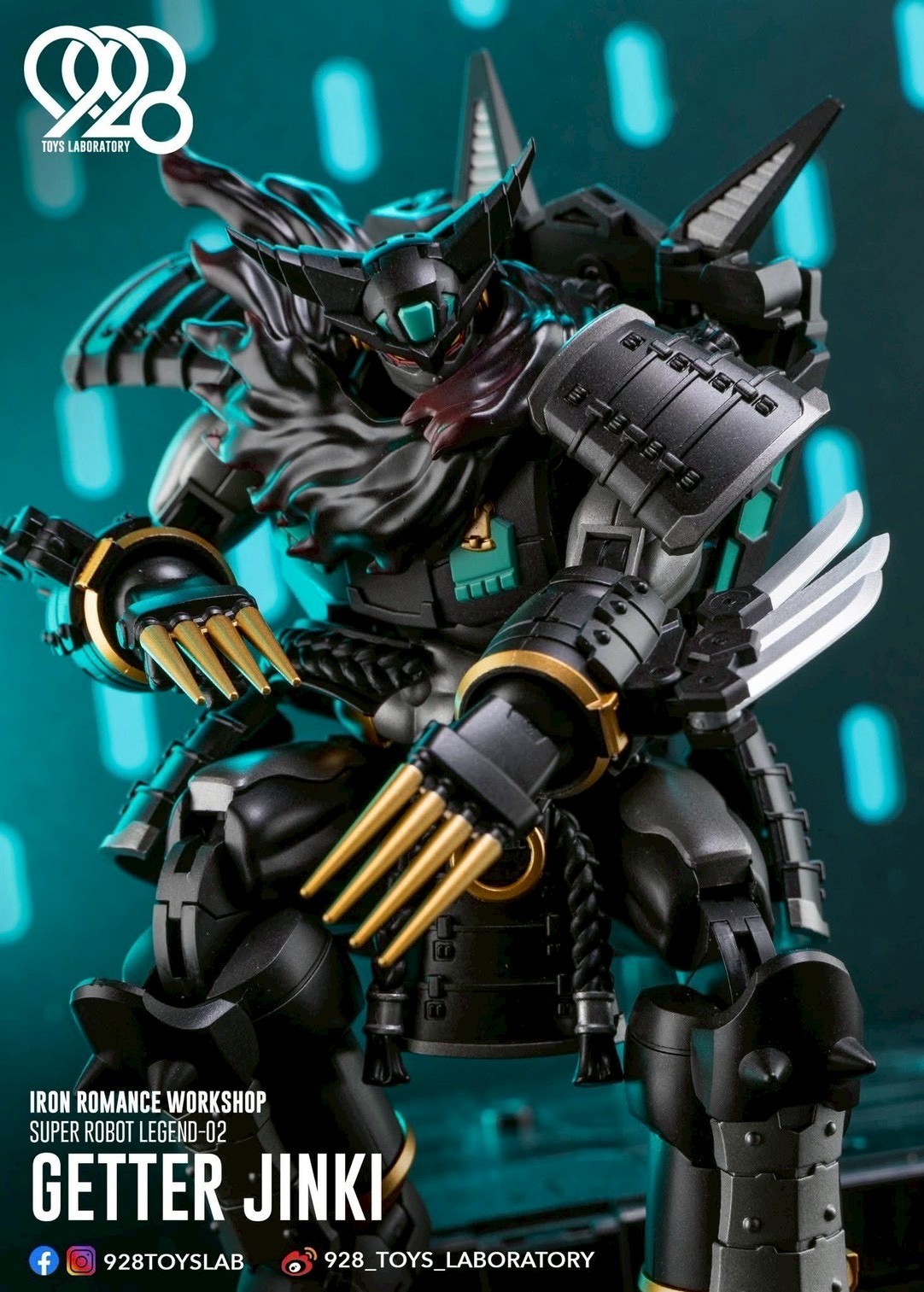 Super Robot Legend - Black Getter JINKI Deformable Movable Figure by Dragon Horse x Iron Romance Workshop