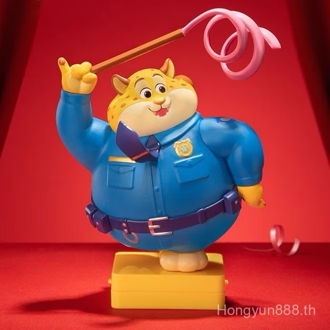 โมเดล + Stamper ได้ 1ตัว Disney - Zootopia - Officer Clawhauser Stamper Good Luck Series by Top Toy