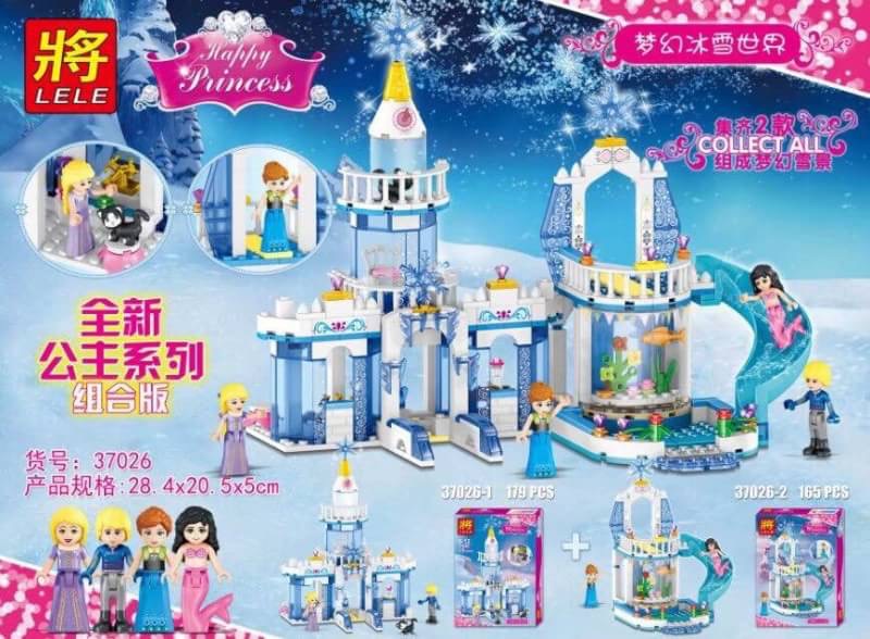 Lele 37026 Happy Princess Frozen Twin Castles 345pcs