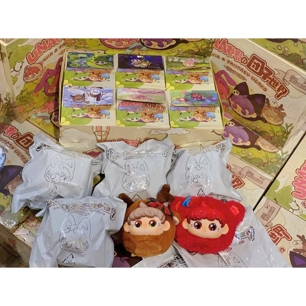 ตุ๊กตาพวงกุญแจ UNA Fantasy World - Roll Plush Toy Series by The Clock Toys