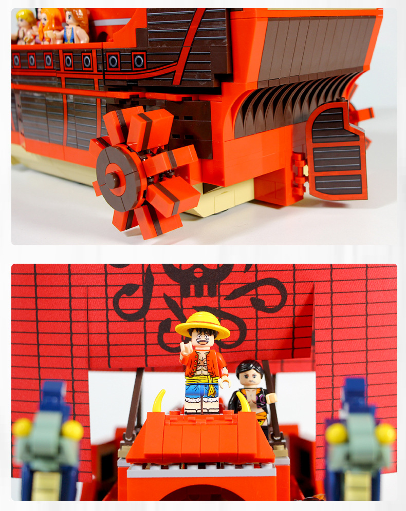 Sy 6296 One Piece - Kuja Pirate Ship 1099pcs