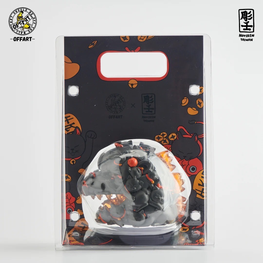 Pre-order : Red Flame Hundred Cats Mini Bust PVC Figure by OFFART x Horiren