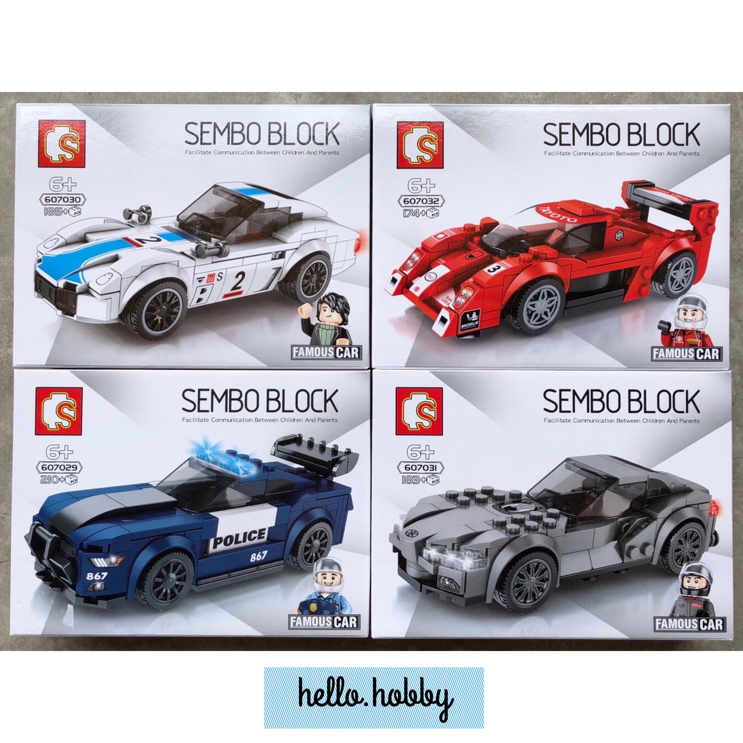 Sembo Block 607029-607032 Speed Champions