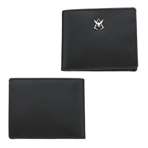 PRE-ORDER : Mobile Suit Gundam Leather Item Collection Char's Mark Silver Ver. Bi-fold Wallet