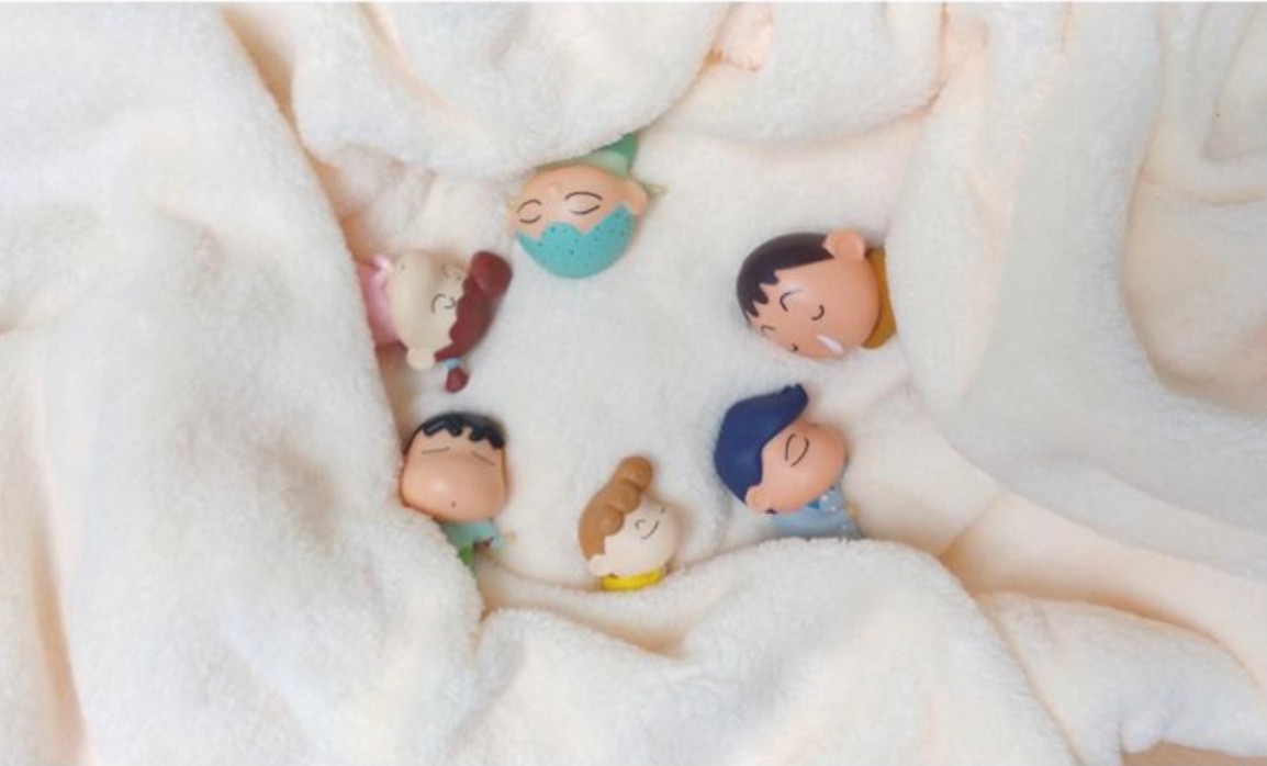 Trading Figure - Sleeping Shinchan by Hongyao Toys Factory (Set of 6+2)