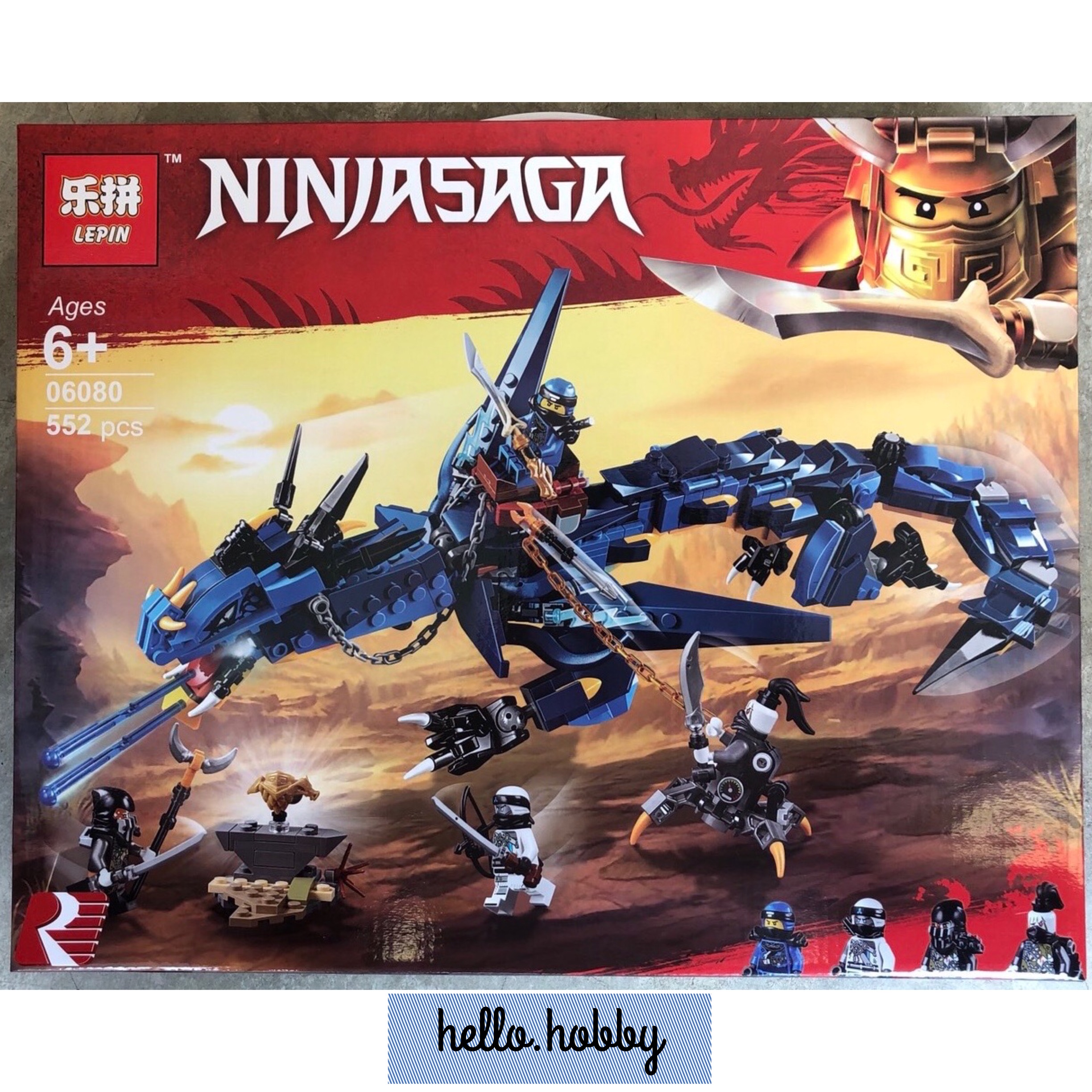 Lepin 06080 Ninjago Stormbringer 552pcs