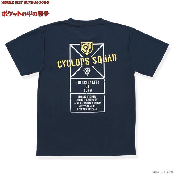 PRE-ORDER : Mobile Suit Gundam 0080 Cyclops Team Design T-shirt