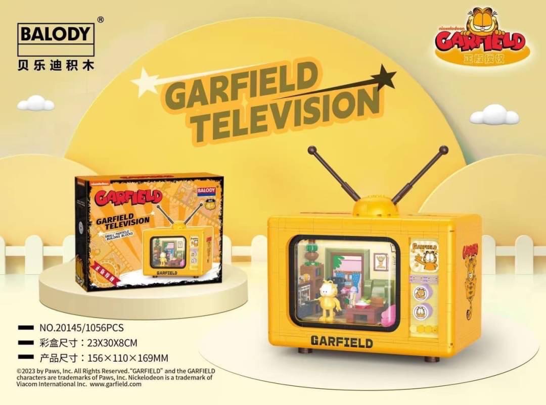 Balody 20145 Garfield Television 1056pcs (มีไฟ)