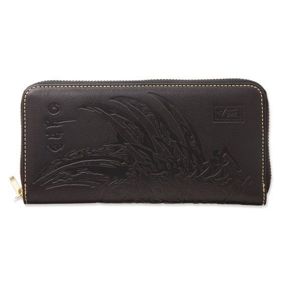 PRE-ORDER : Godzilla / GARO Embossed Genuine Leather Round Wallet (Resale)