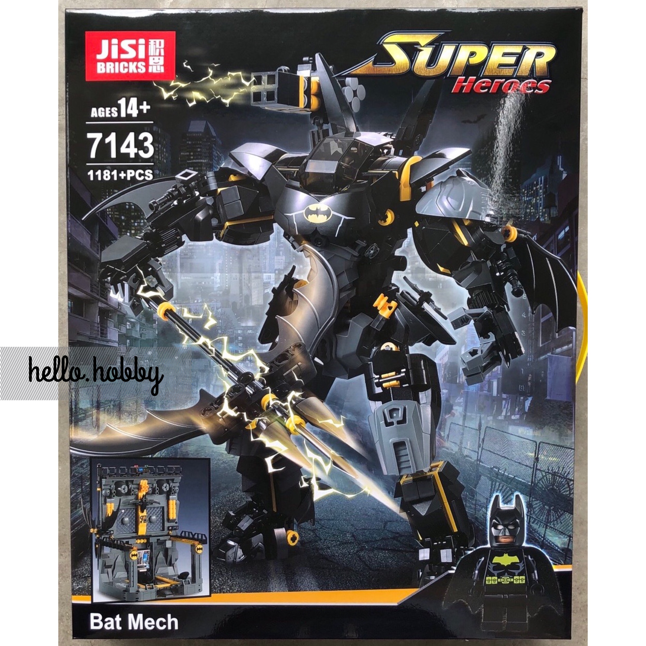 Jisi 7143 Batman Bat Mech 1181pcs