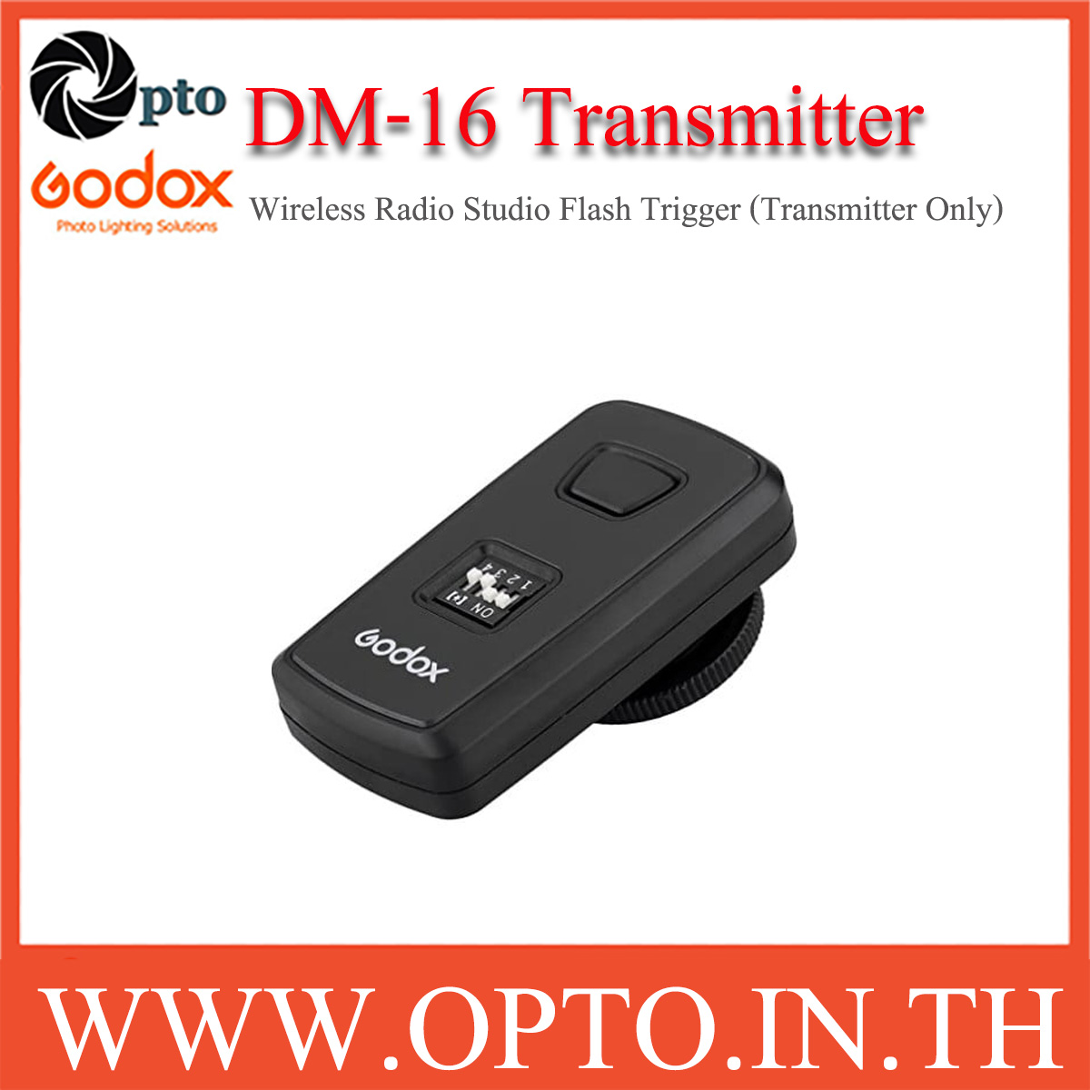 Godox DM-16 Wireless Radio Studio Flash Trigger (Transmitter Only)