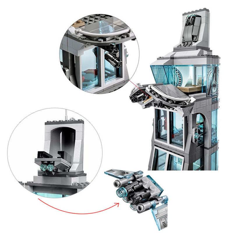 SY SH678 The Avengers Tower 1209pcs
