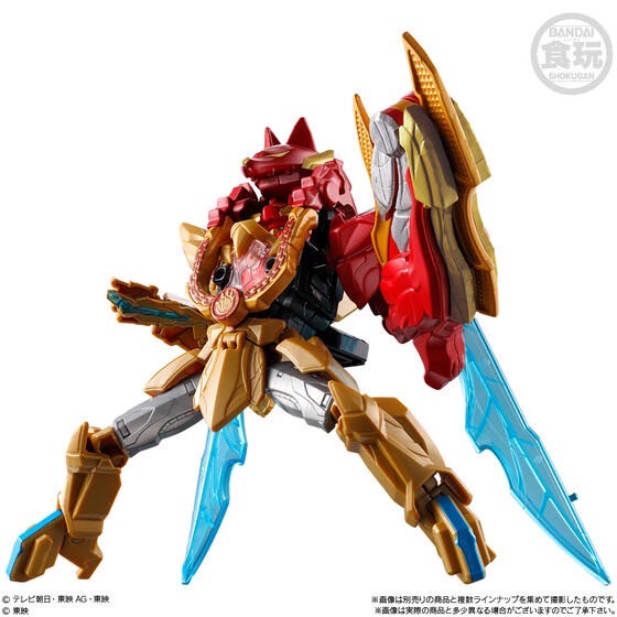 PRE-ORDER : Minipla No.1 Sentai Gozyuger Gattai Series 03 Black MEGAZORD & Wolf Decalibur 50 Set