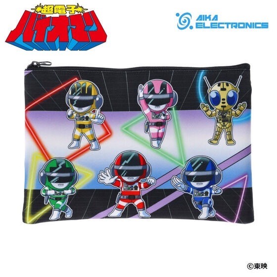 PRE-ORDER : Samurai Sentai Shinkenger Deformed / Choudenshi Bioman x AIKA ELECTRONICS Pouch
