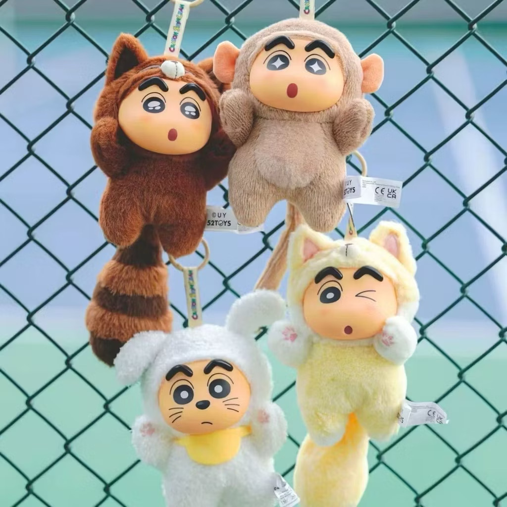 ตุ๊กตาพวงกุญแจ Crayon Shinchan Big Tail Series Plush Pendant Keychain by 52Toys