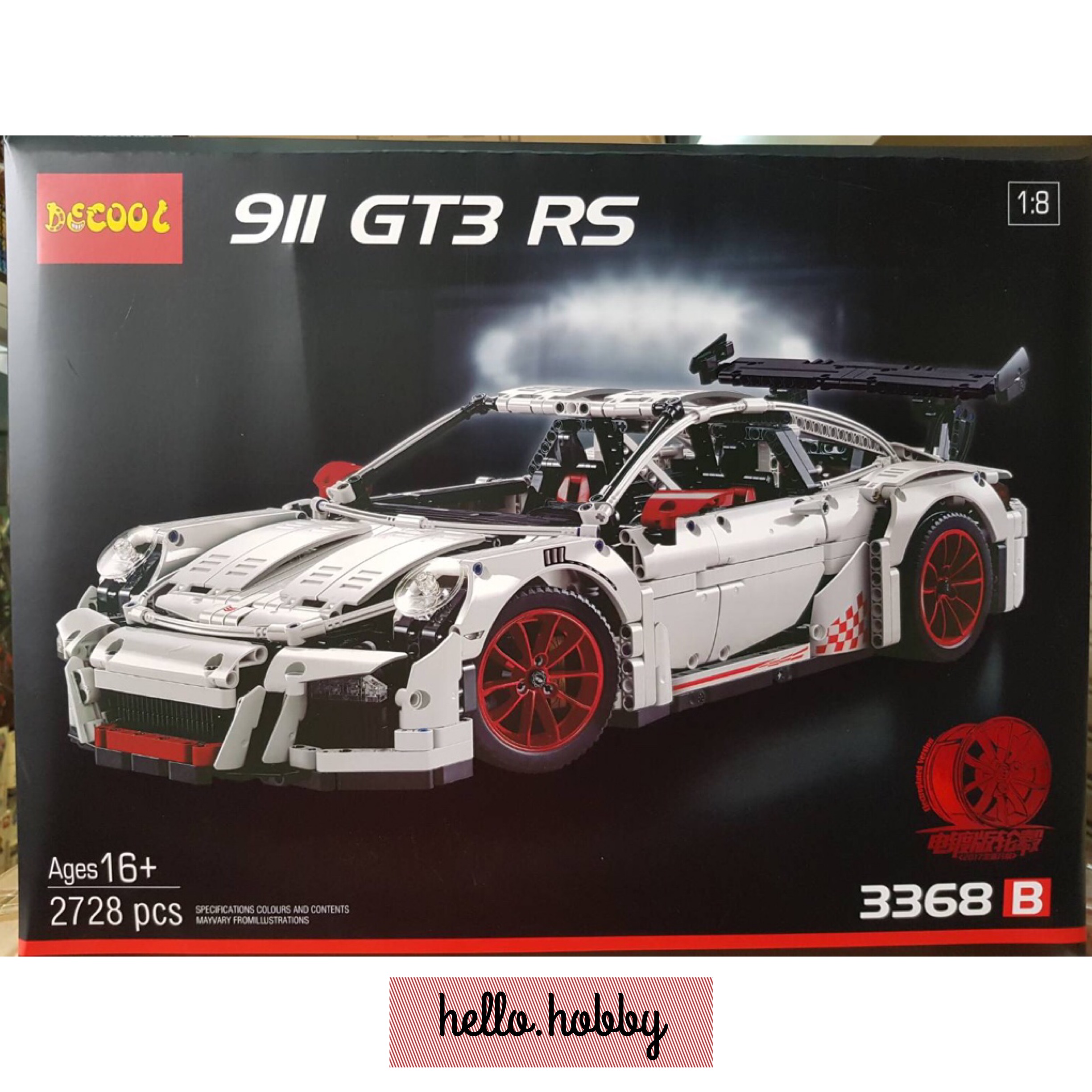 Decool 3368B Porsche 991 GT3 RS (White) 2728pcs