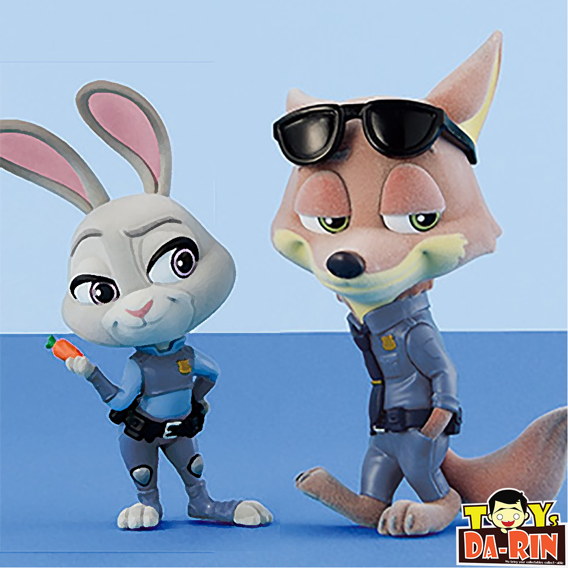 $ FLUFFY PUFFY Disney Characters - Judy Hopps & Nick Wilde (Police Costume)