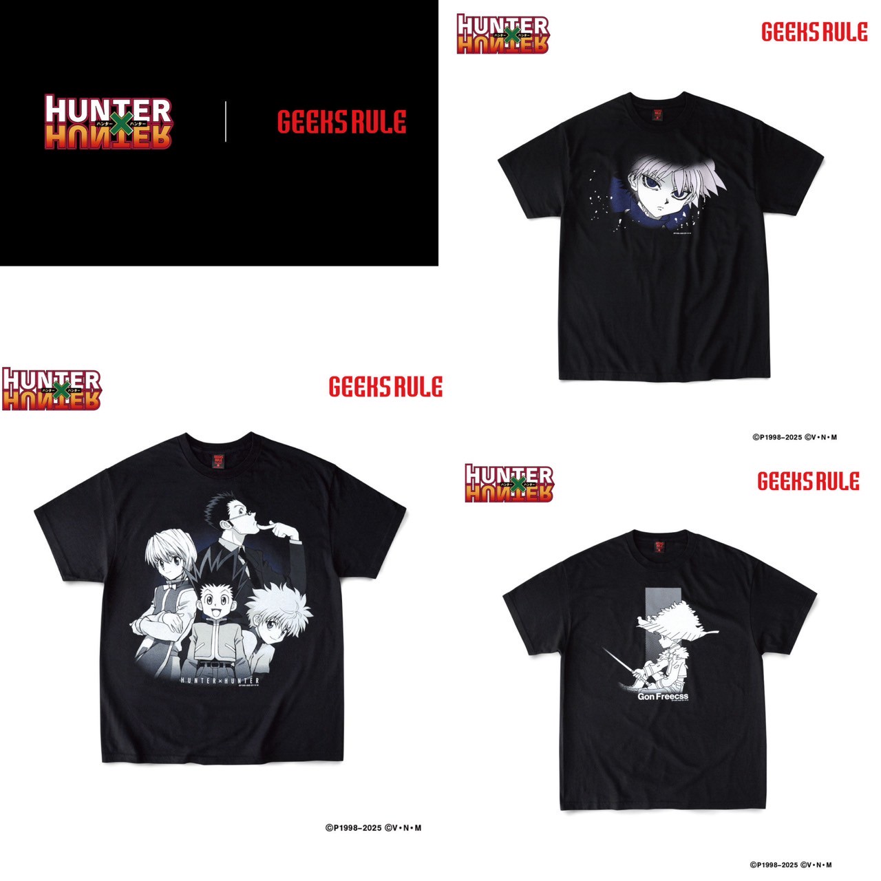 PRE-ORDER : [HUNTER×HUNTER] x GEEKS RULE Collaboration T-shirt