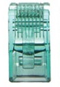 LINK CAT 5E RJ45 PLUG (ตัวผู้), Crystal GREEN บรรจุ 10 ตัว/Pkg
