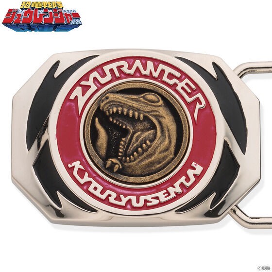 PRE-ORDER : Kyoryu Sentai Zyuranger Dyno Buckle Image Cowhide Belt .