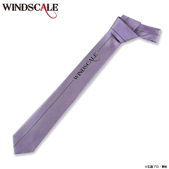 PRE-ORDER : Kamen Rider W WIND SCALE Necktie Logo Pattern Lavender