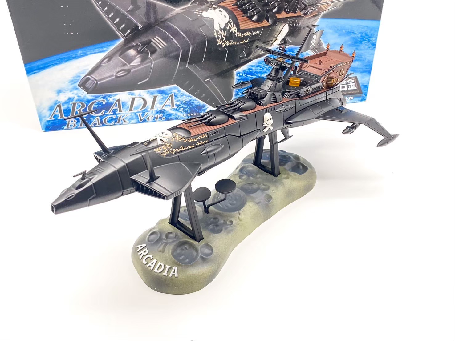 SGM-20 Space Pirate Captain Harlock Arcadia Black ver. by Aoshima (Miracle House) (ของใหม่เปิดเช็ค)
