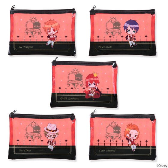 PRE-ORDER : Hapikuro! Disney Twisted Wonderland Original Illustration Clear Pouch (Random)