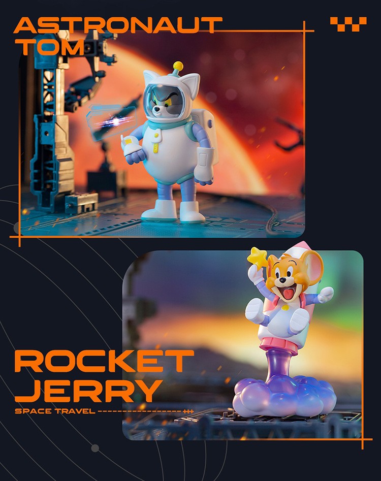 Blind Box - Tom and Jerry - Space Travel Series by 52toys (Set of 6+1 secret)