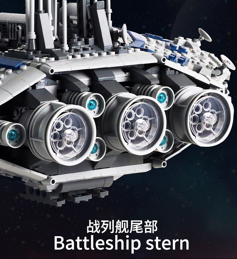 Mould King 21008 Star Wars Lucrehulk Star Control Ship 3663pcs