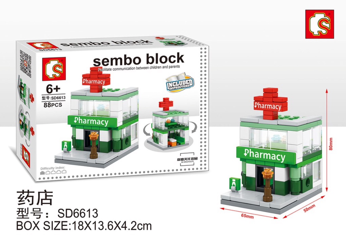 Sembo Block - SD6608-6615 (Set of 8)