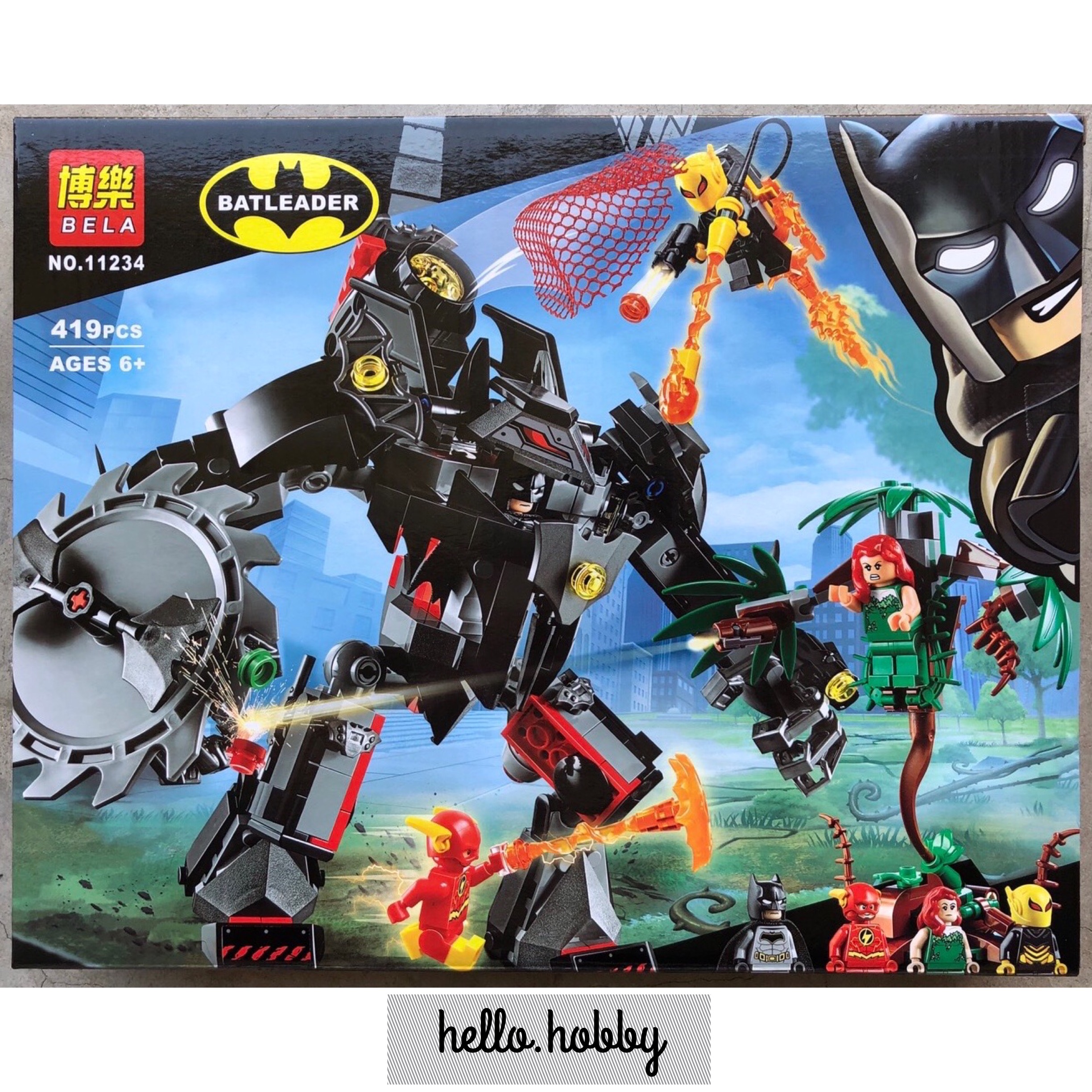 Bela 11234 Batman Mech vs. Poison Ivy Mech 419pcs