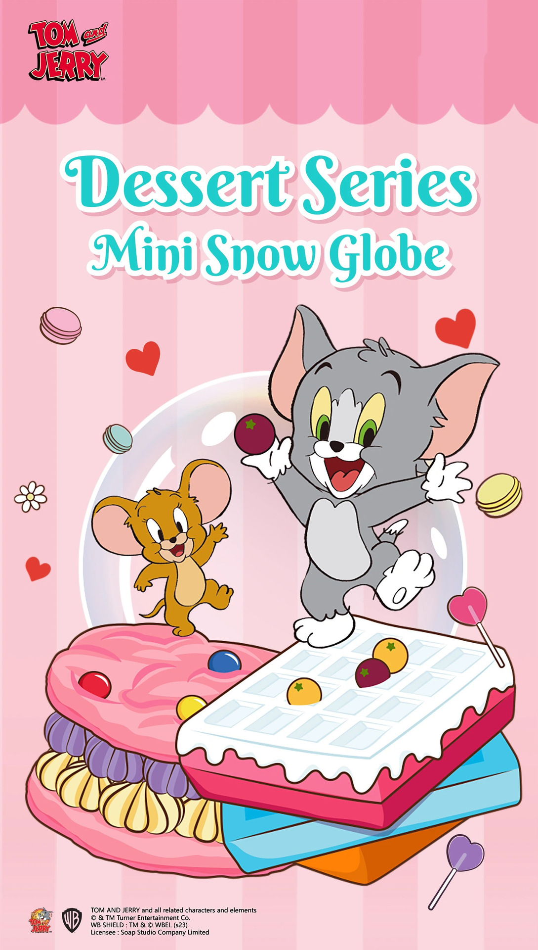 Tom & Jerry Dessert Series Mini Snow Globe by Soap Studio