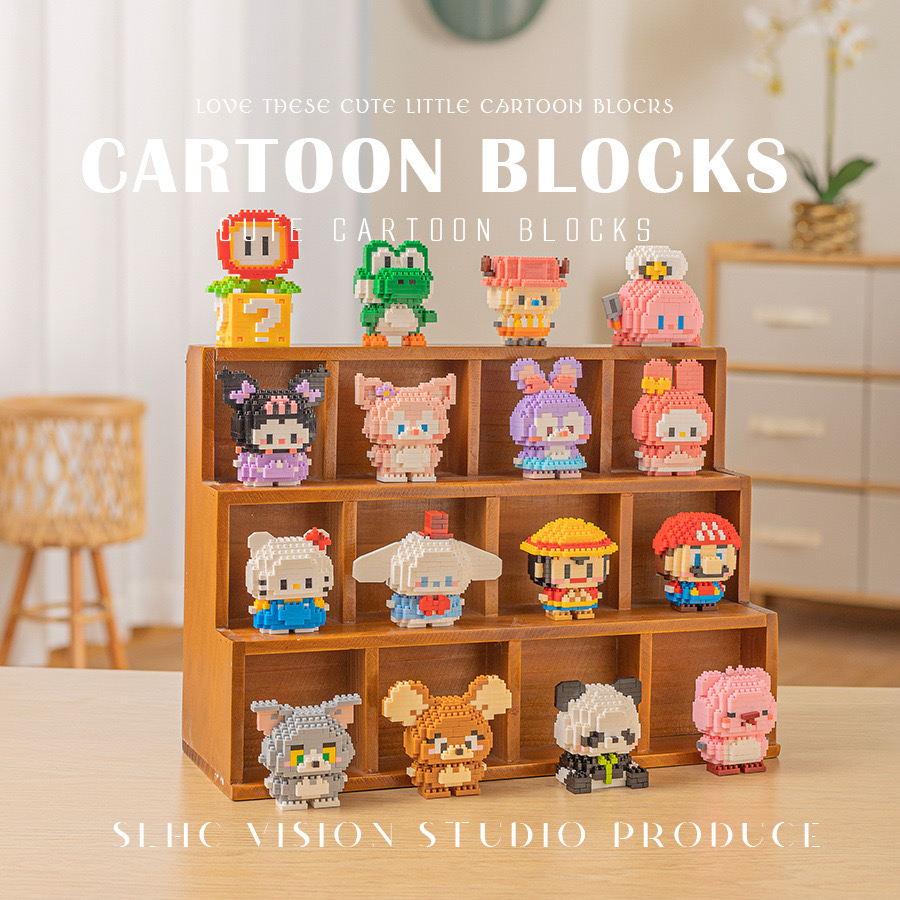 ตัวต่อนาโน Size M -Super Hit ❤️ Cute Cartoon Block รวมตัวต่อคลาสิคฮิตตลอดกาล Sanrio Tom Jerry Mario One Piece