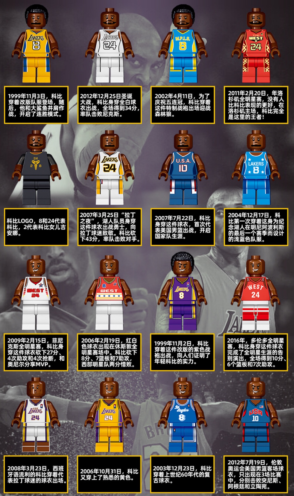 Prck 69957 Kobe Bryant book 2299pcs